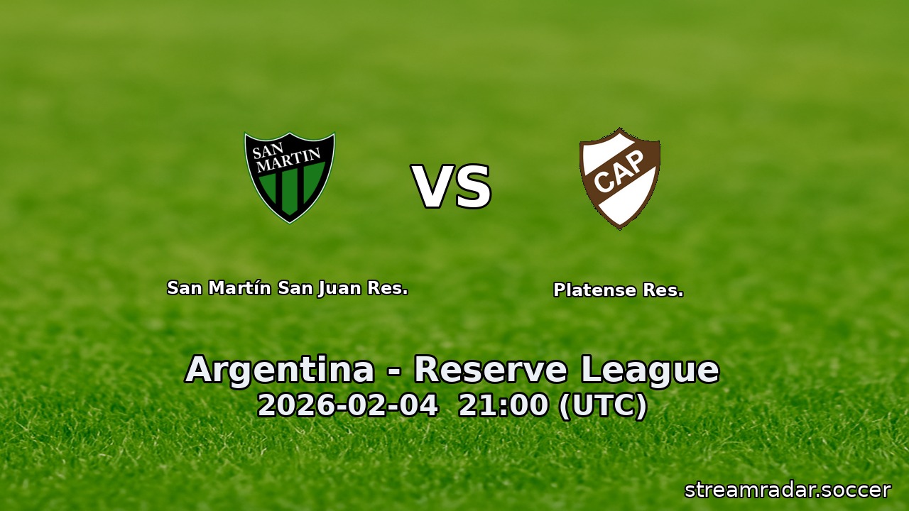 San Martín San Juan Res. vs Platense Res.