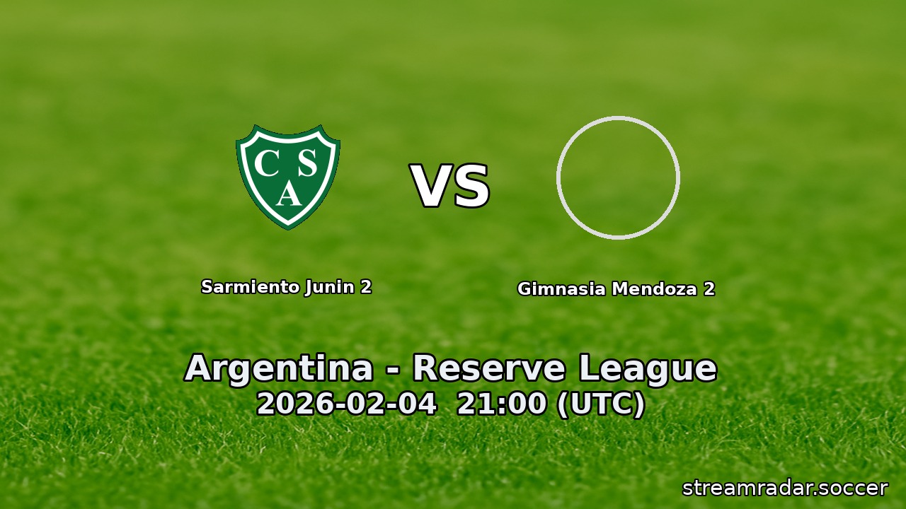 Sarmiento Junin 2 vs Gimnasia Mendoza 2