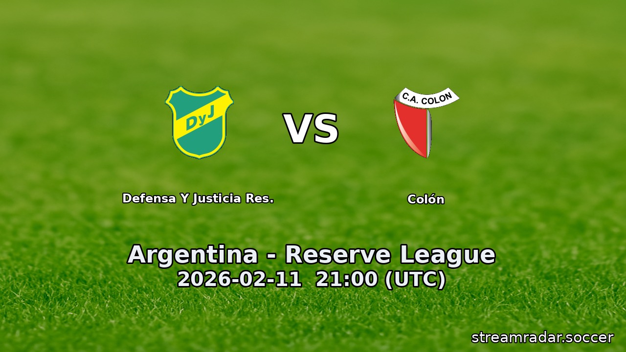 Defensa Y Justicia Res. vs Colón