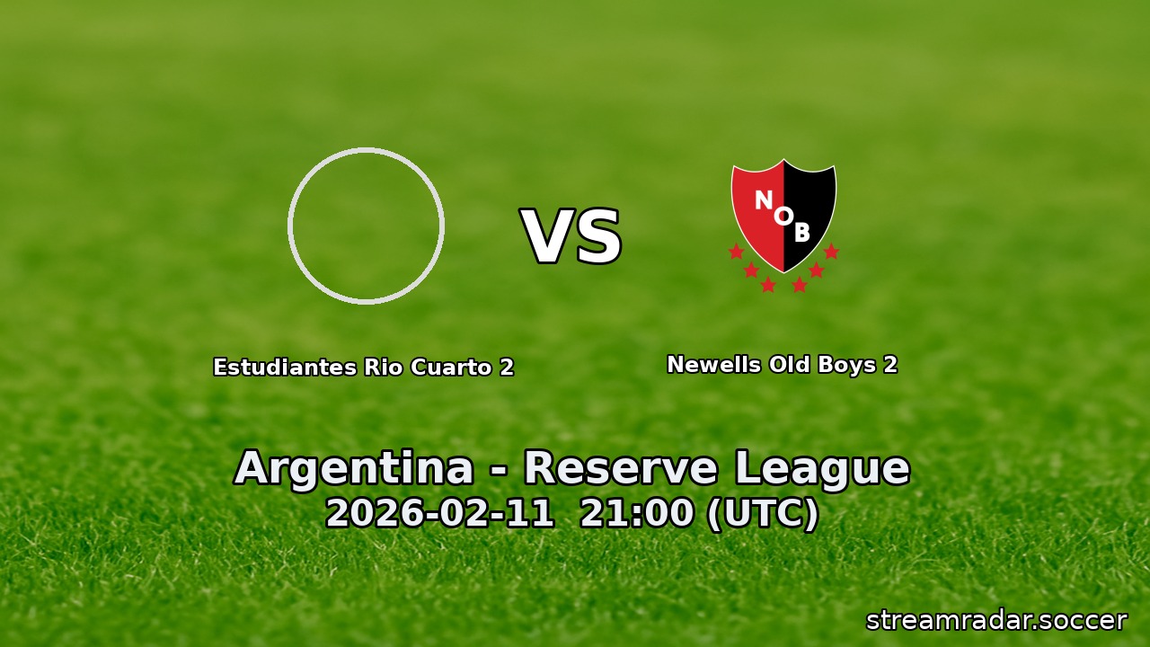 Estudiantes Rio Cuarto 2 vs Newells Old Boys 2