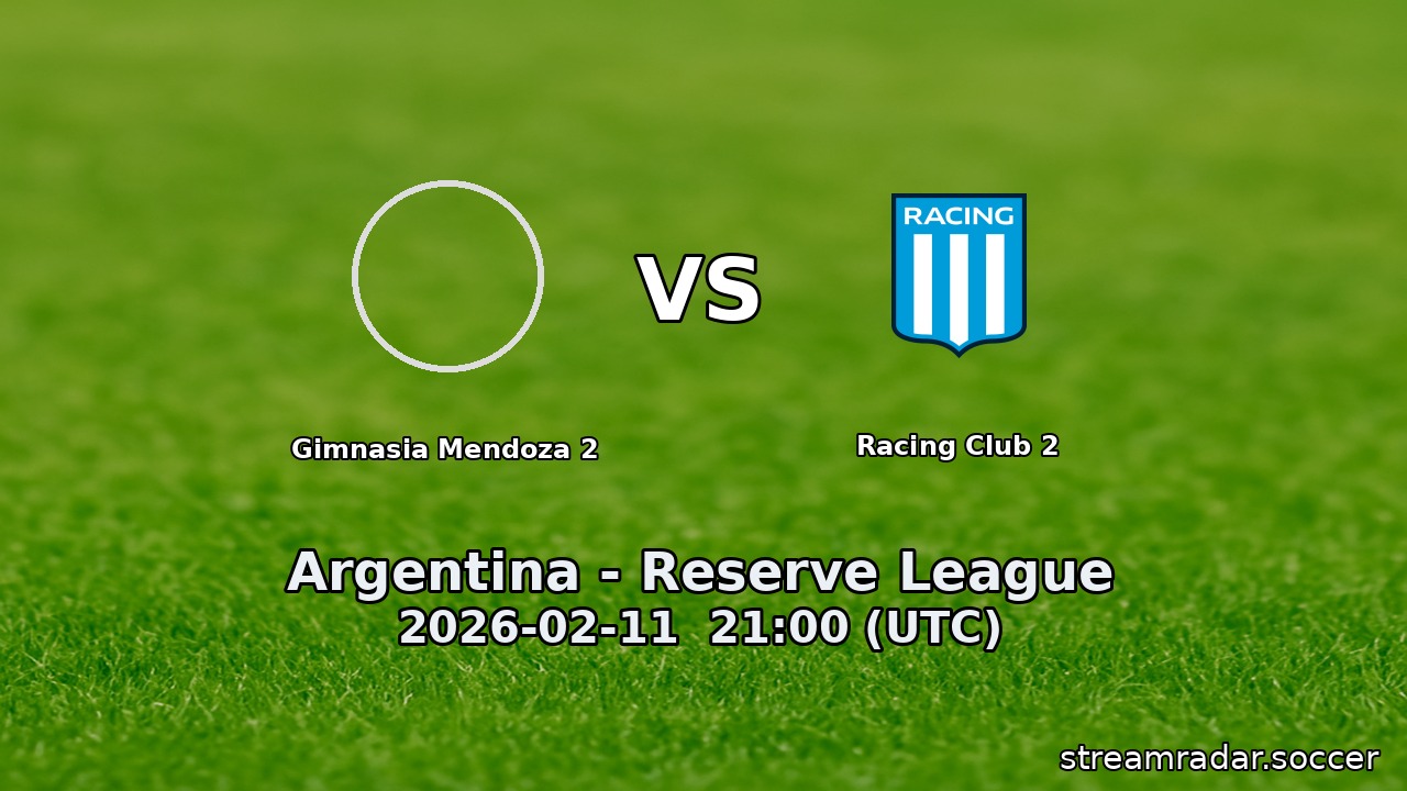 Gimnasia Mendoza 2 vs Racing Club 2
