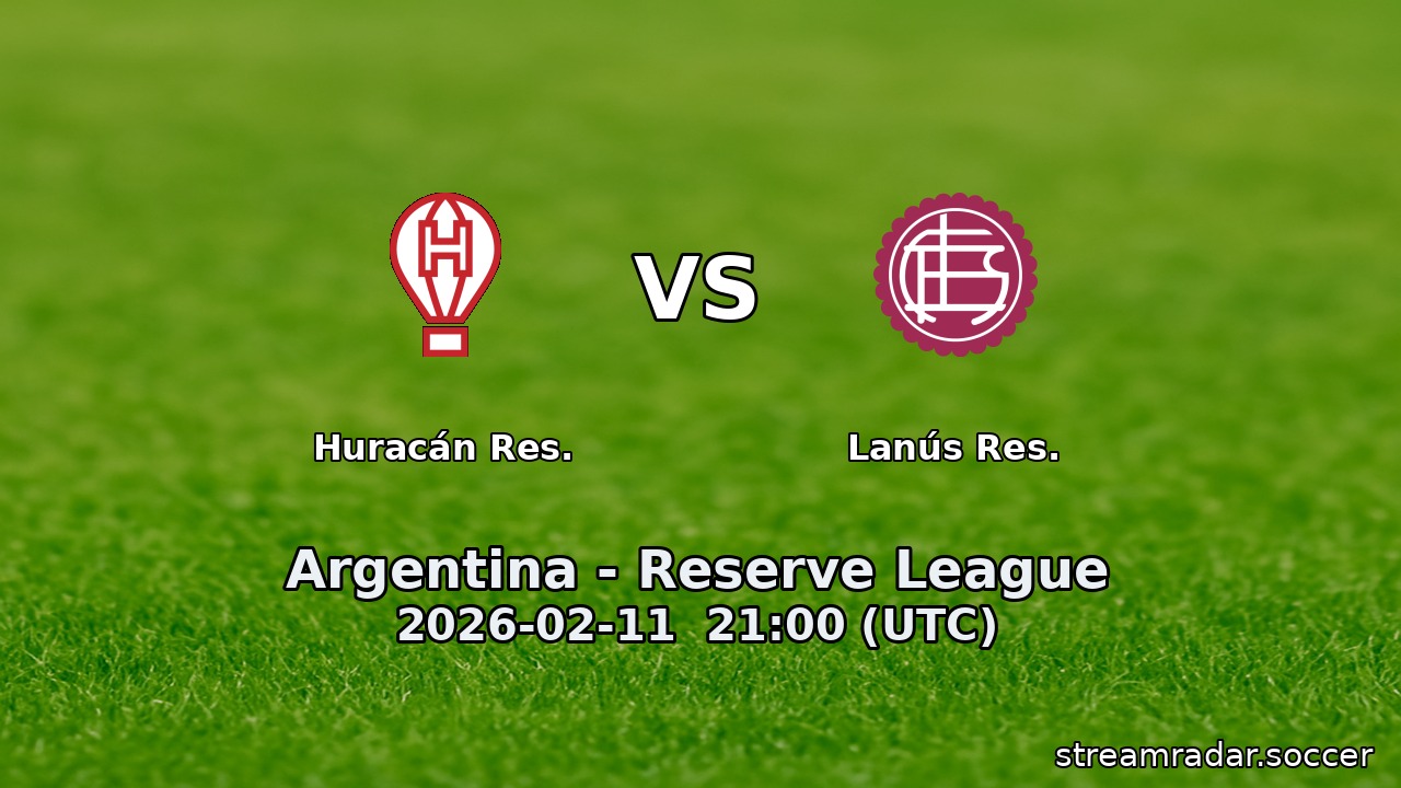 Huracán Res. vs Lanús Res.