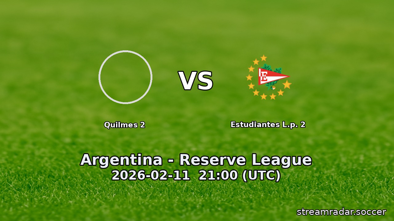 Quilmes 2 vs Estudiantes L.p. 2