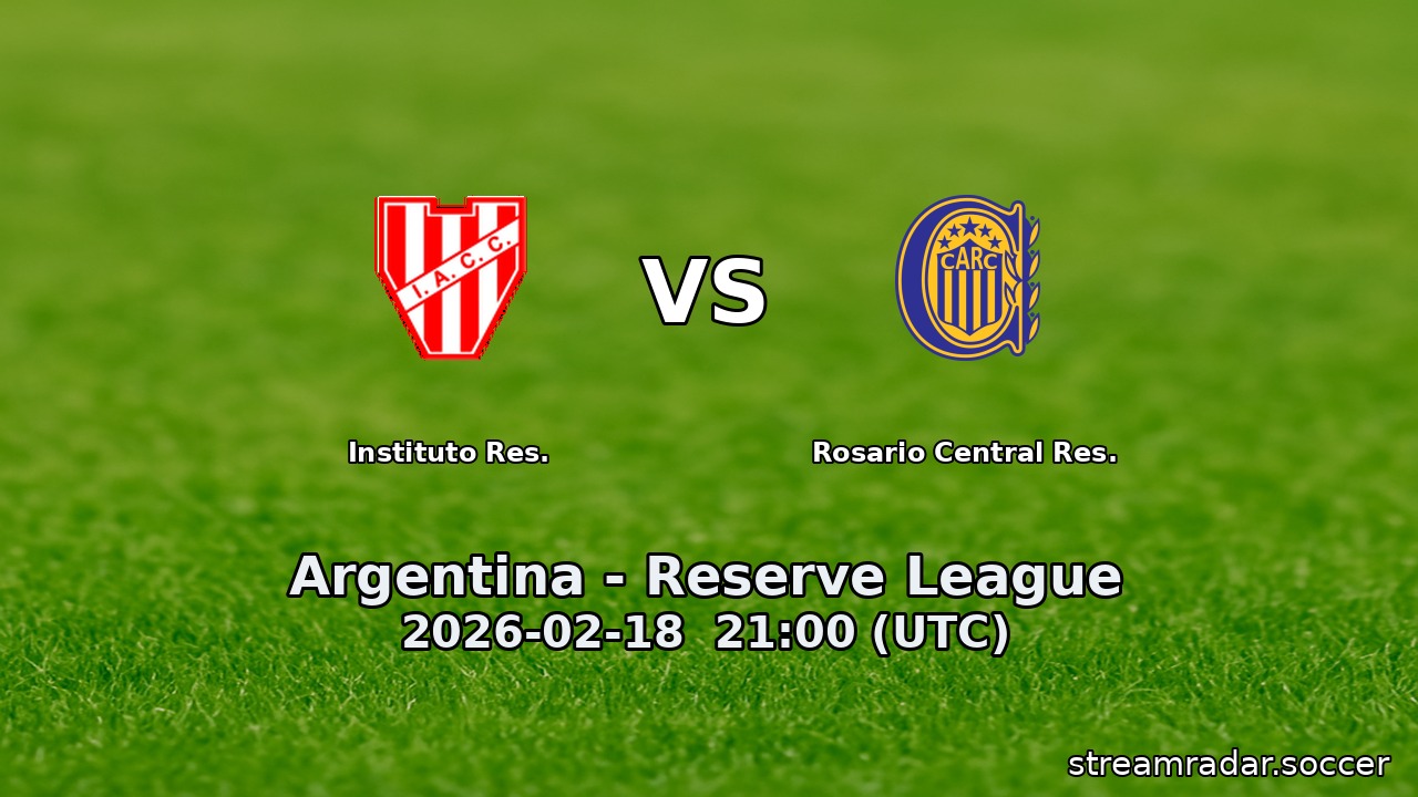 Instituto Res. vs Rosario Central Res.
