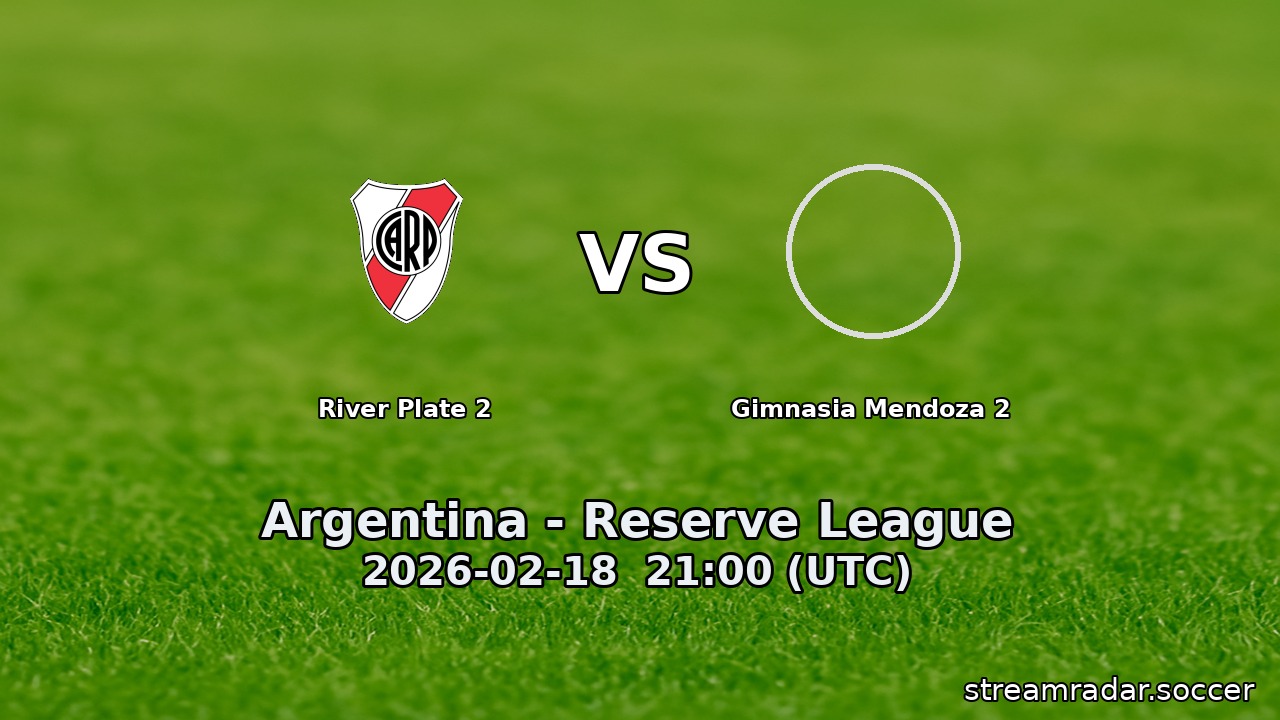 River Plate 2 vs Gimnasia Mendoza 2