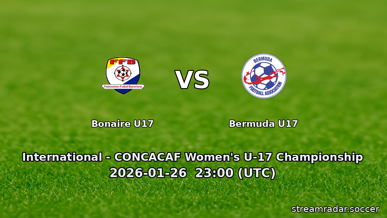 Bonaire U17 vs Bermuda U17