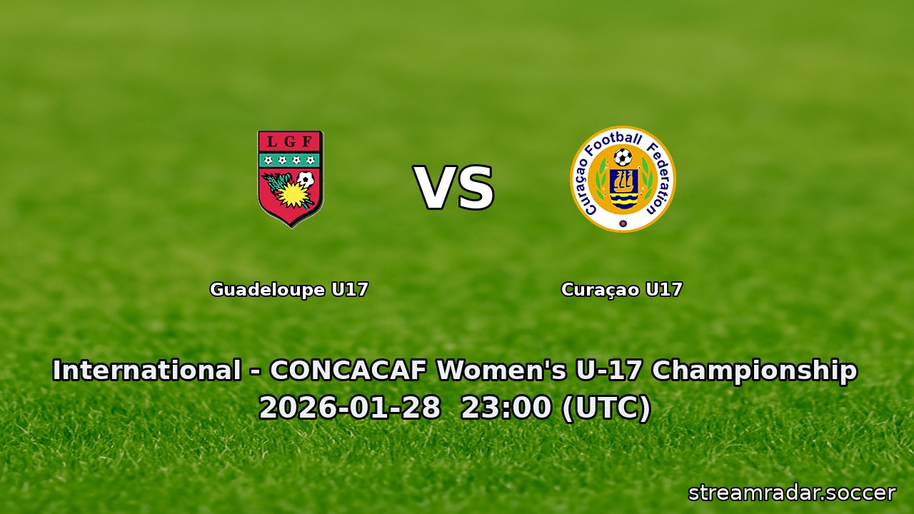Guadeloupe U17 vs Curaçao U17