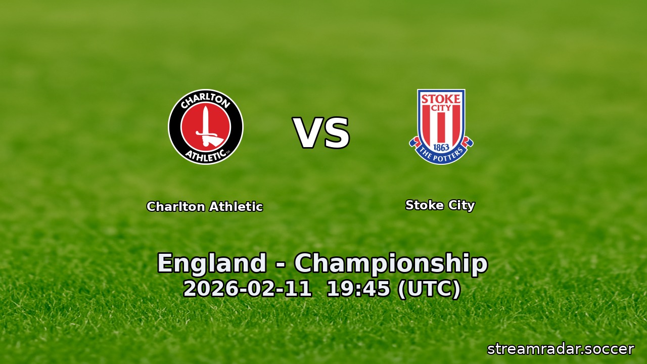 Charlton Athletic vs Stoke City