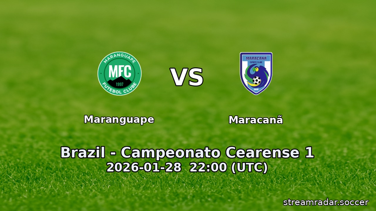 Maranguape vs Maracanã
