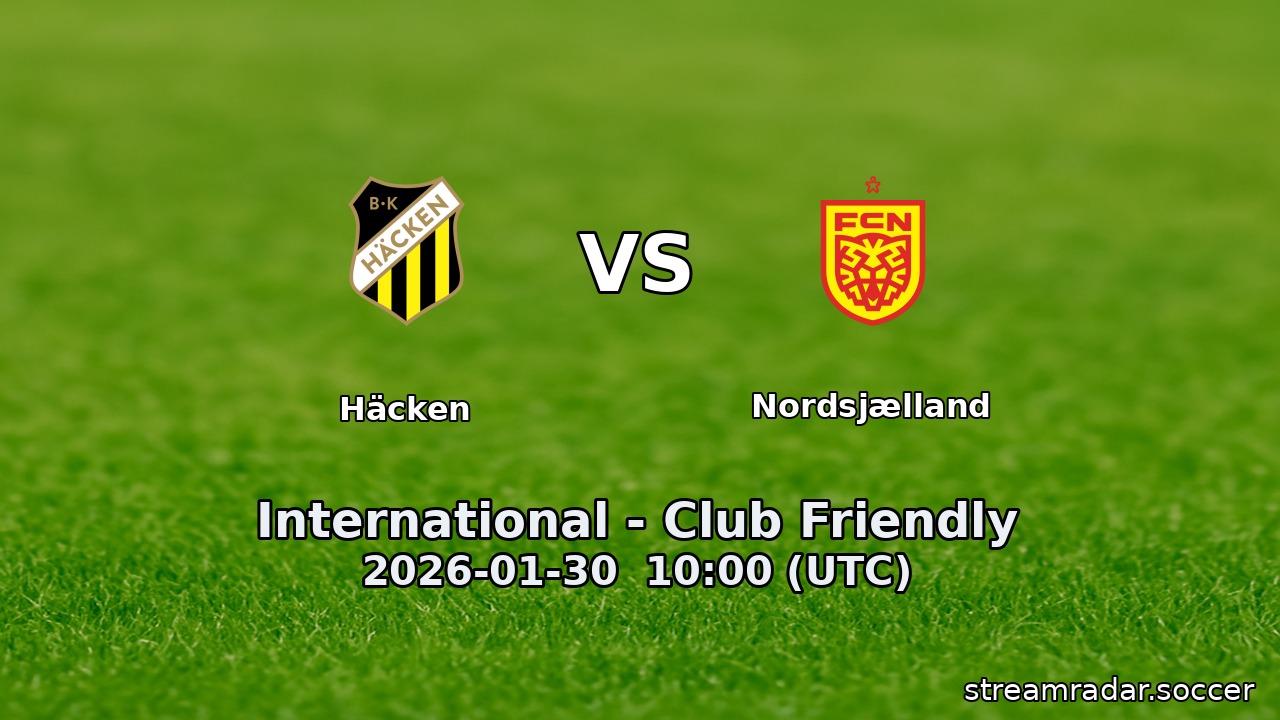 Häcken vs Nordsjælland