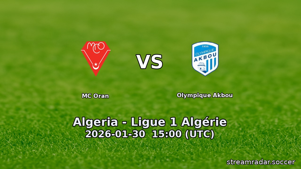 MC Oran vs Olympique Akbou