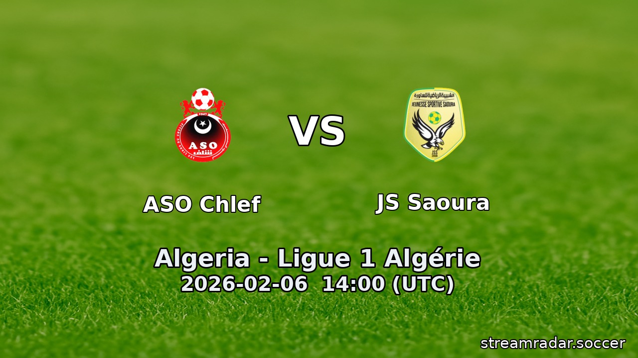 ASO Chlef vs JS Saoura