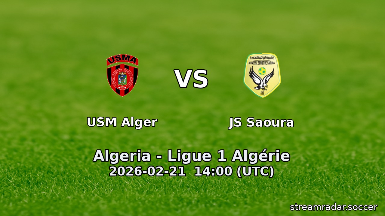 USM Alger vs JS Saoura