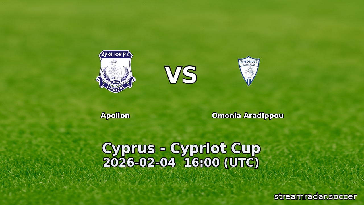 Apollon vs Omonia Aradippou