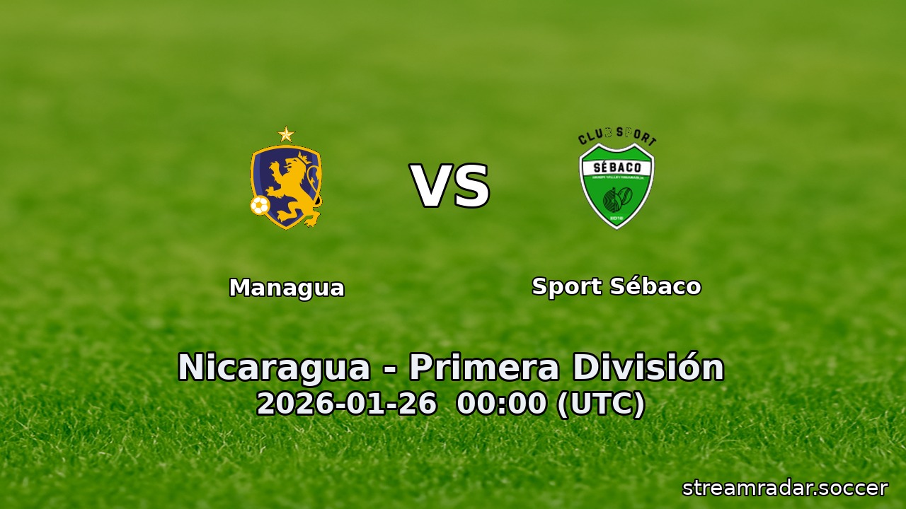 Managua vs Sport Sébaco