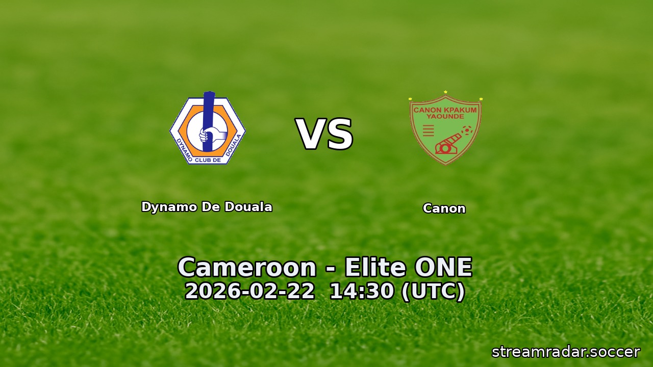 Dynamo De Douala vs Canon
