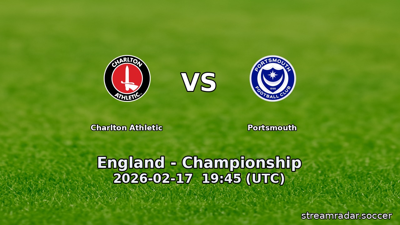 Charlton Athletic vs Portsmouth