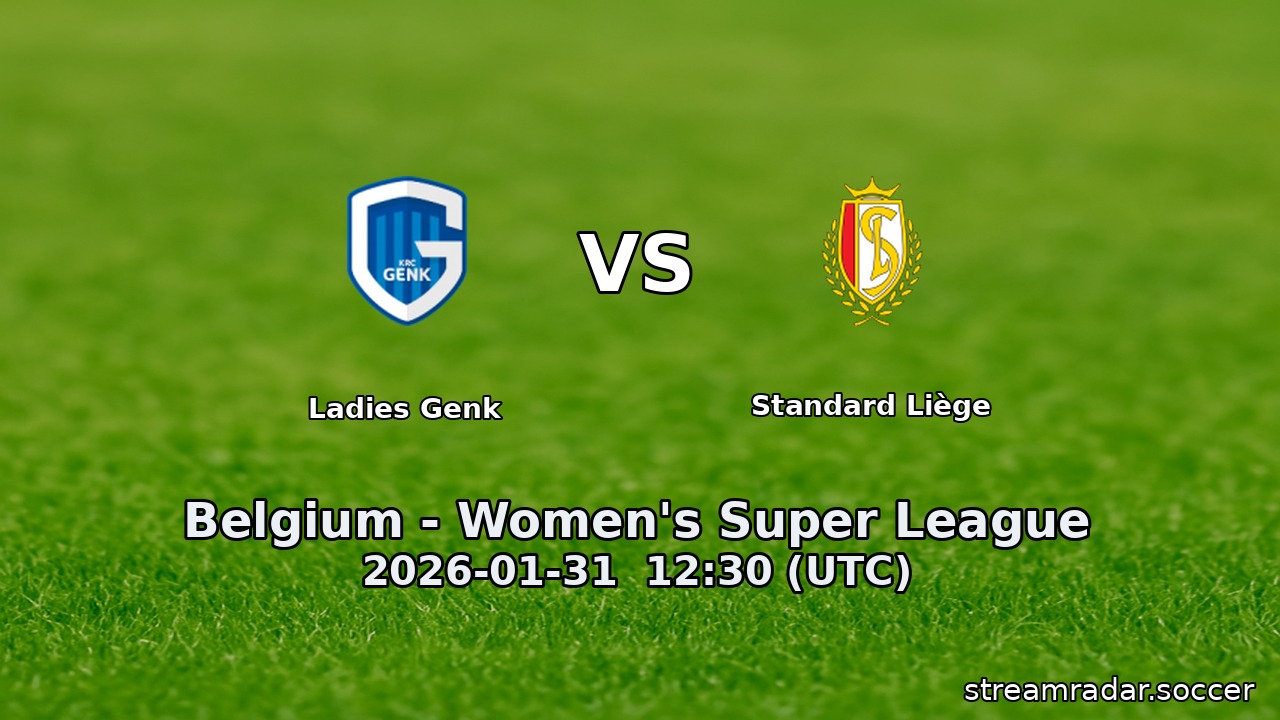 Ladies Genk vs Standard Liège