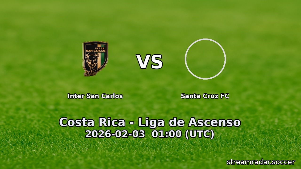 Inter San Carlos vs Santa Cruz FC