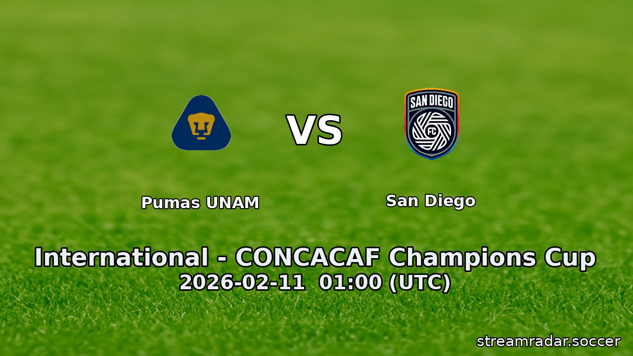 Pumas UNAM vs San Diego