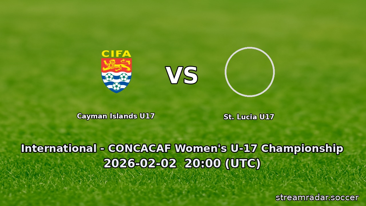 Cayman Islands U17 vs St. Lucia U17