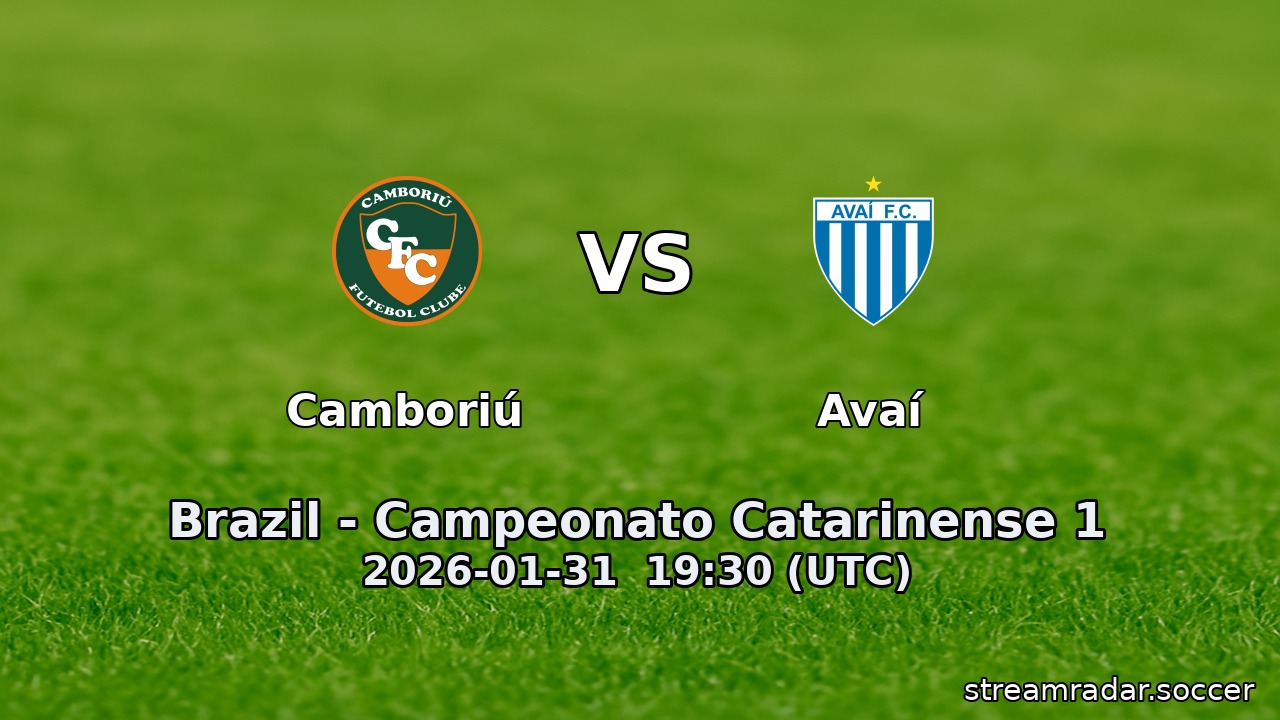 Camboriú vs Avaí