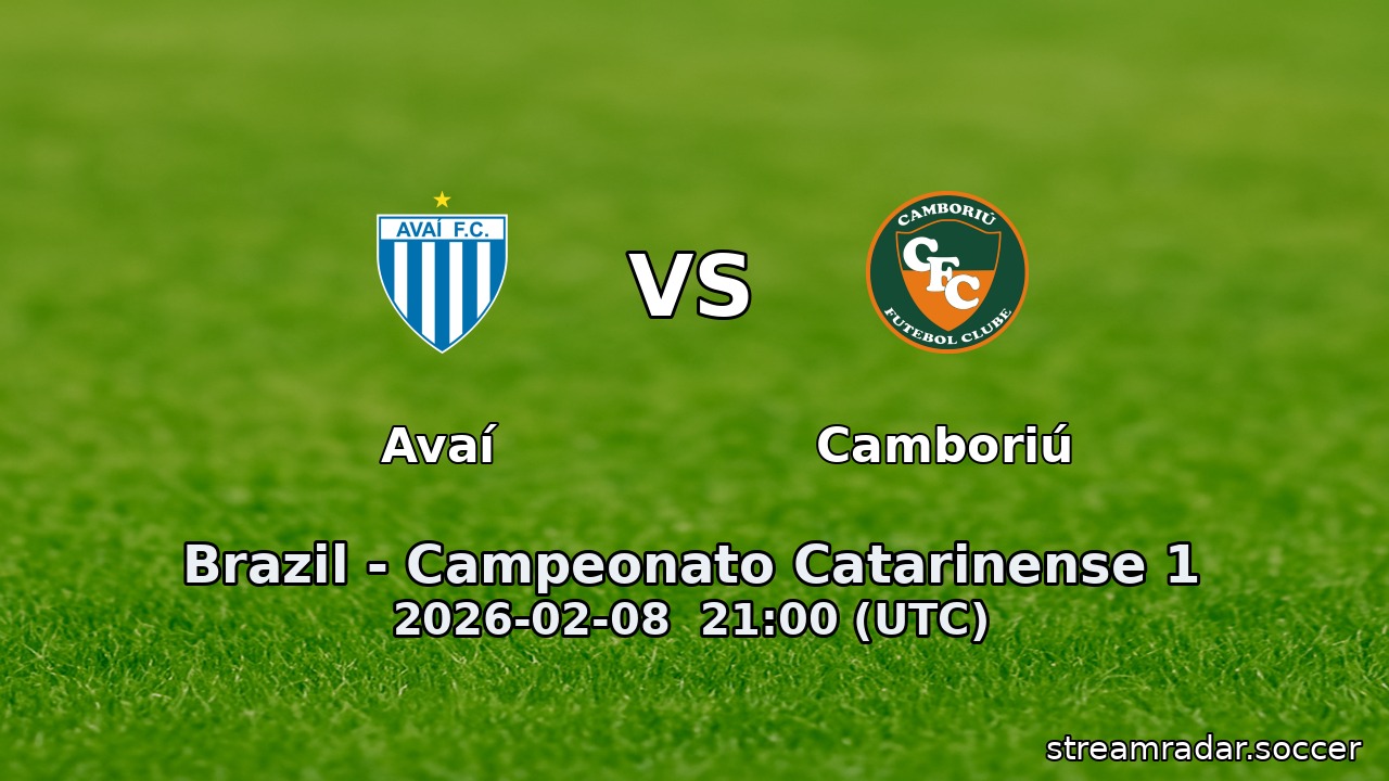 Avaí vs Camboriú