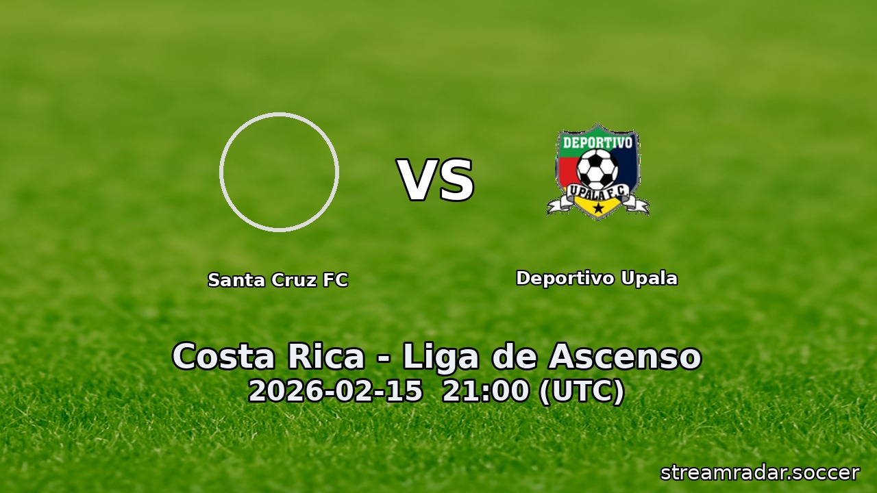Santa Cruz FC vs Deportivo Upala