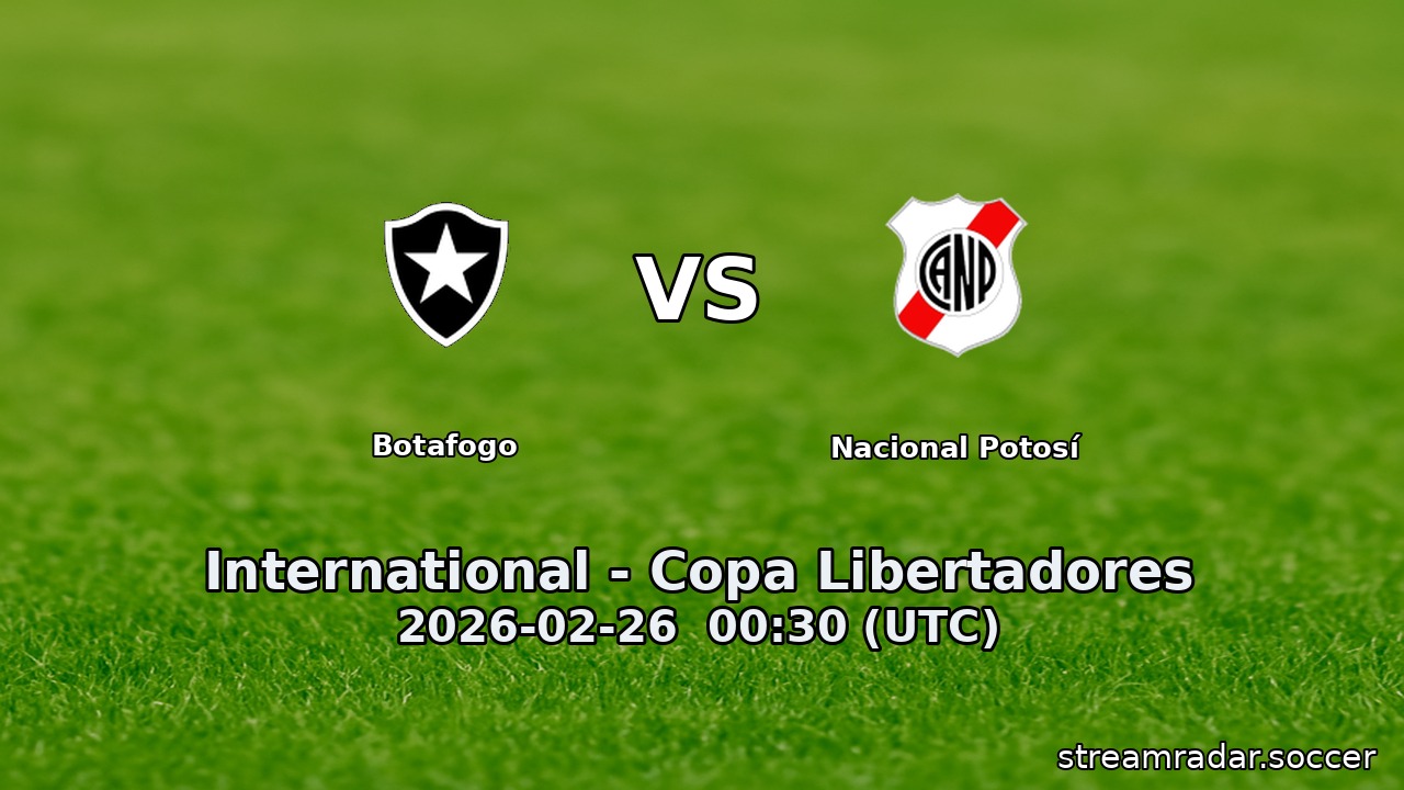 Botafogo vs Nacional Potosí