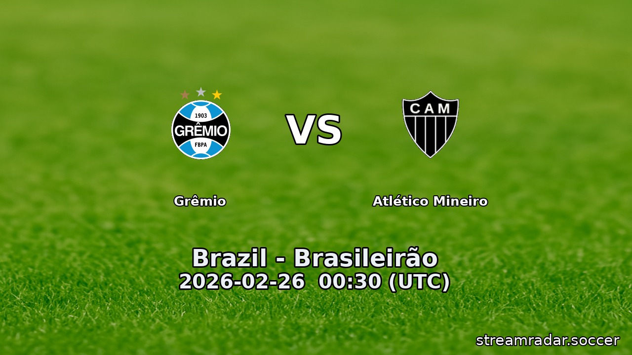 Grêmio vs Atlético Mineiro