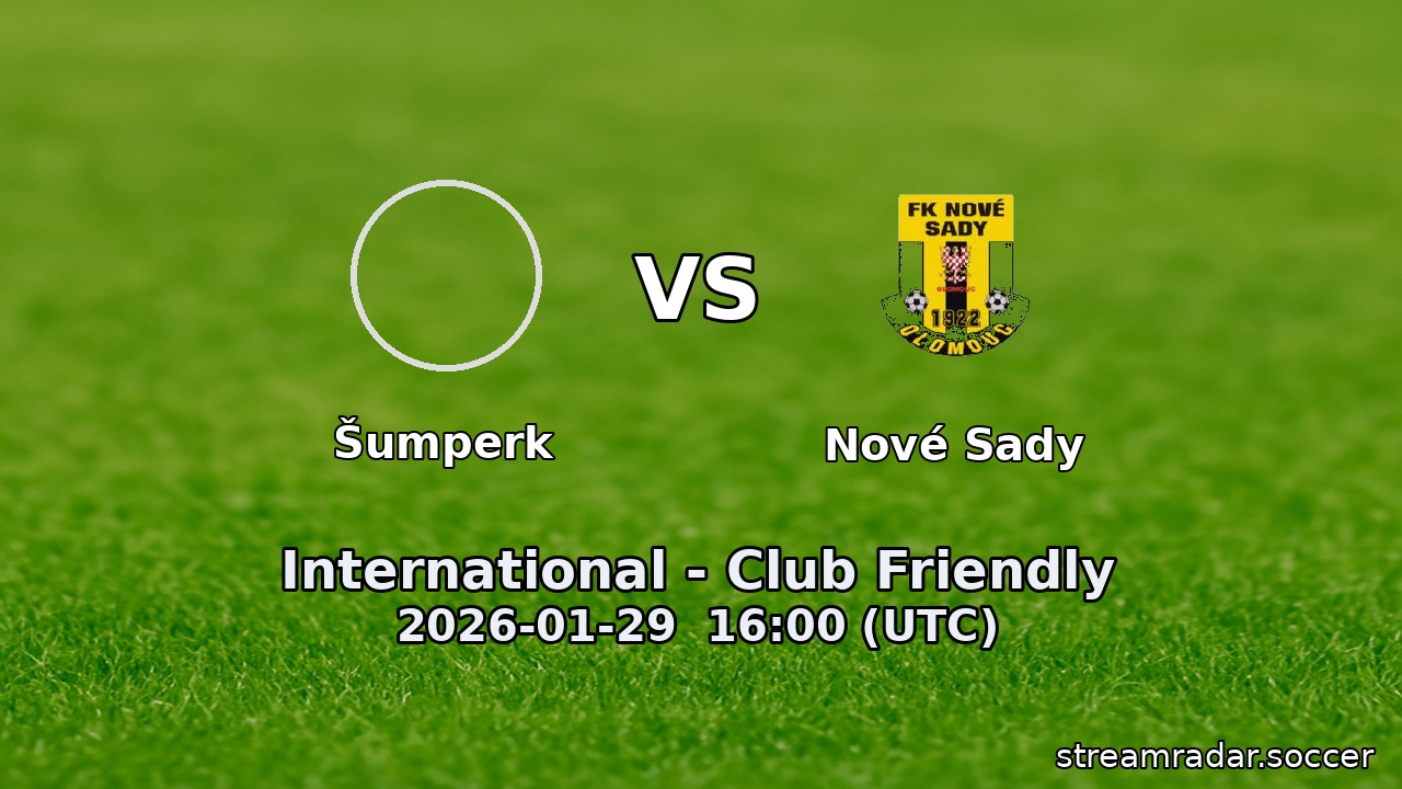Šumperk vs Nové Sady