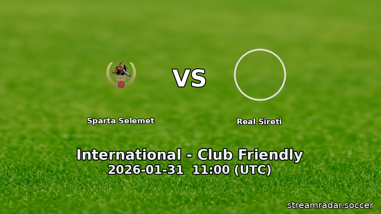 Sparta Selemet vs Real Sireti