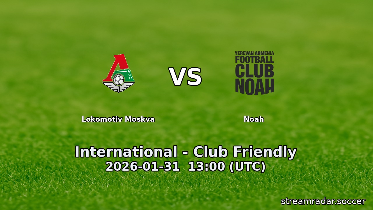 Lokomotiv Moskva vs Noah
