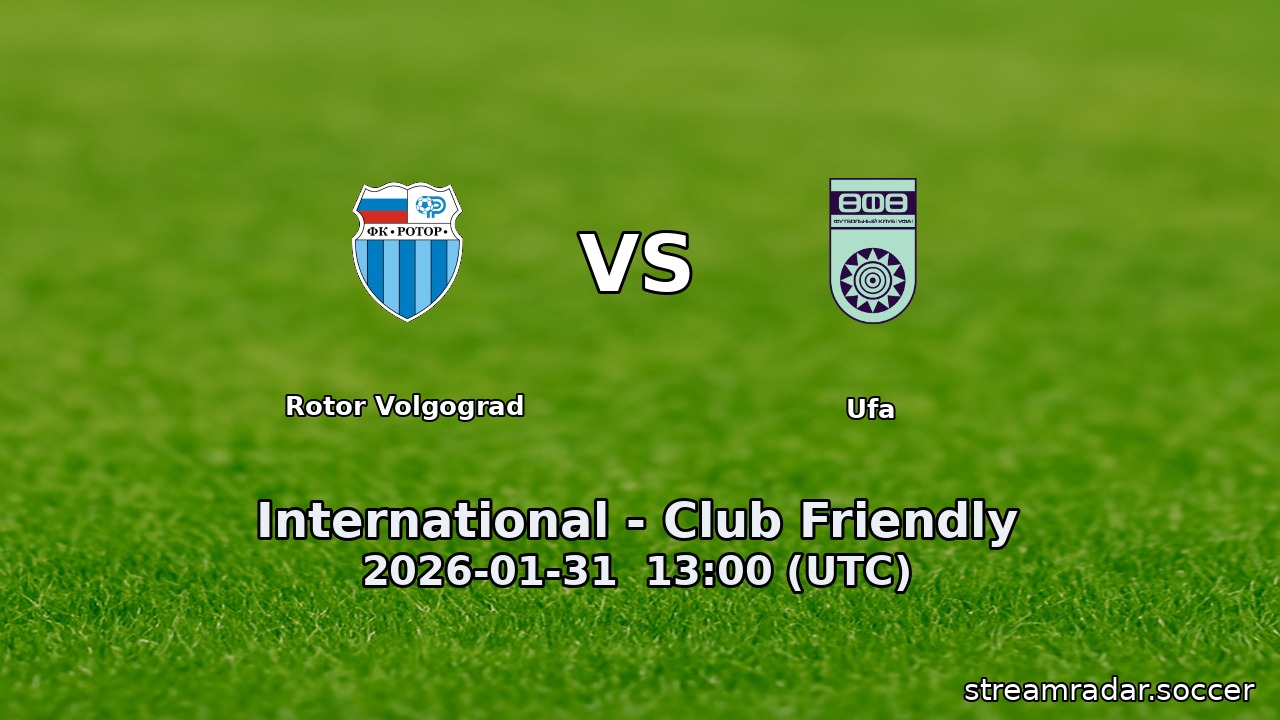 Rotor Volgograd vs Ufa