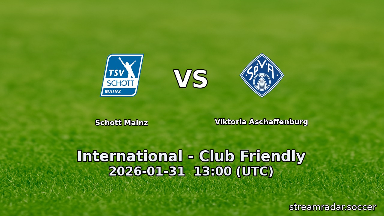 Schott Mainz vs Viktoria Aschaffenburg