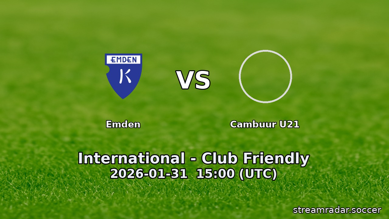 Emden vs Cambuur U21