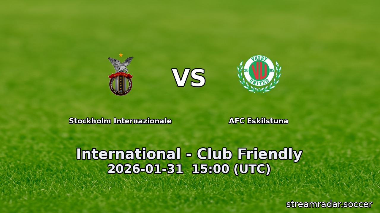 Stockholm Internazionale vs AFC Eskilstuna