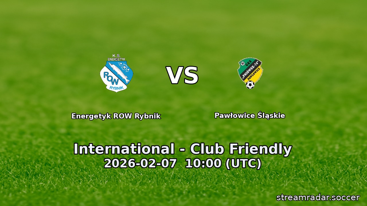 Energetyk ROW Rybnik vs Pawłowice Śląskie