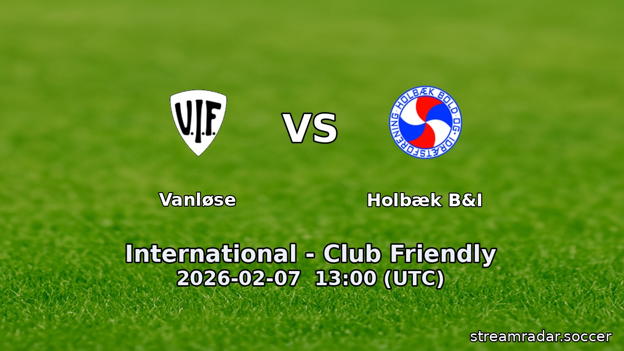 Vanløse vs Holbæk B&I
