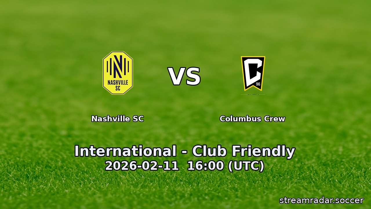 Nashville SC vs Columbus Crew