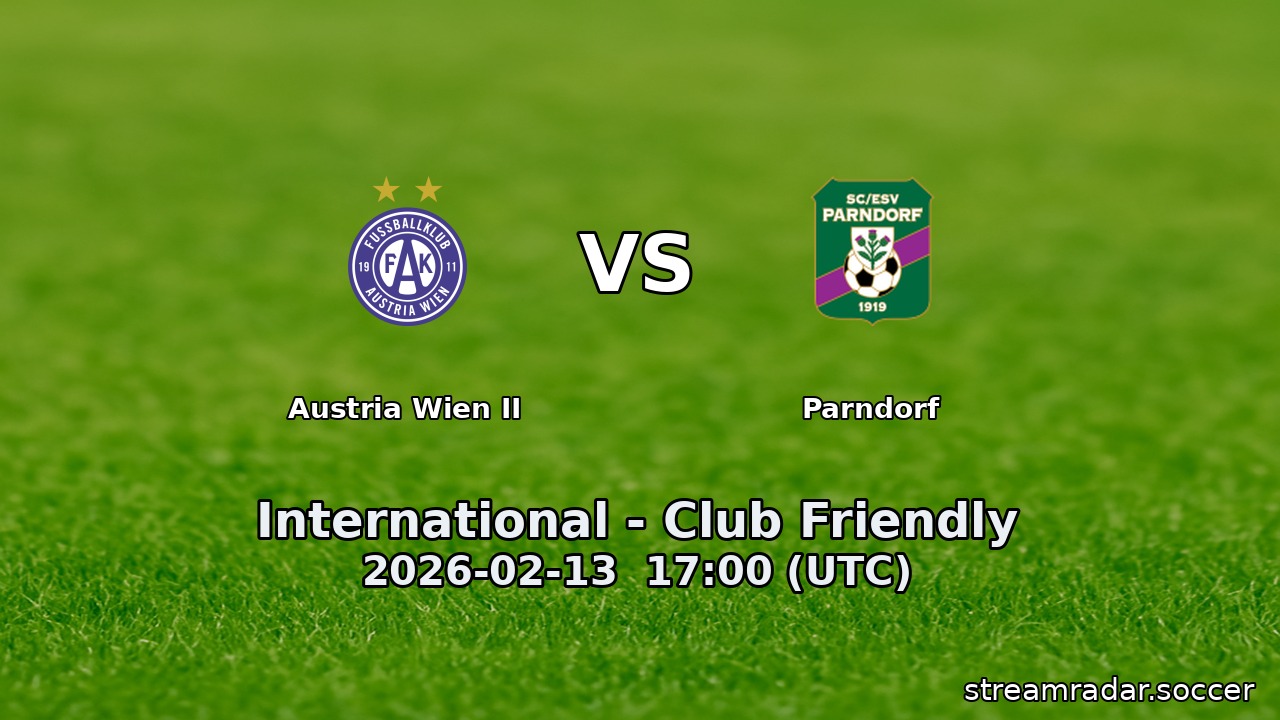 Austria Wien II vs Parndorf