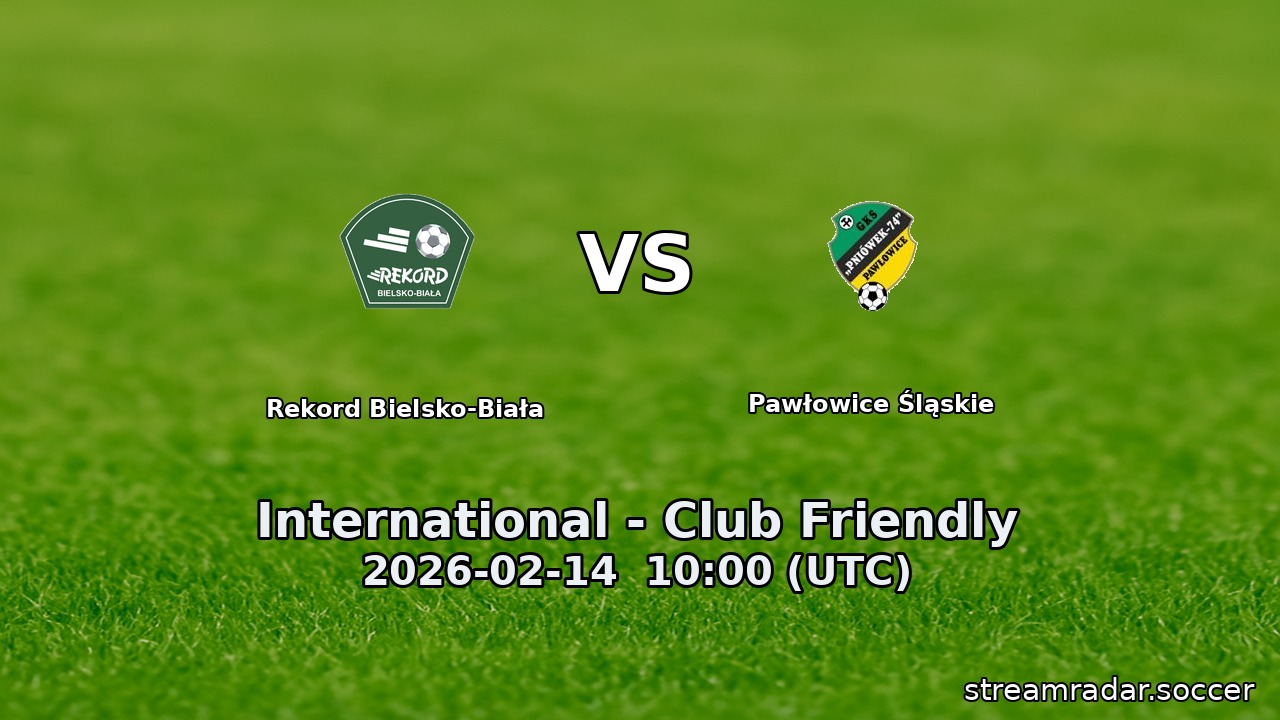 Rekord Bielsko-Biała vs Pawłowice Śląskie