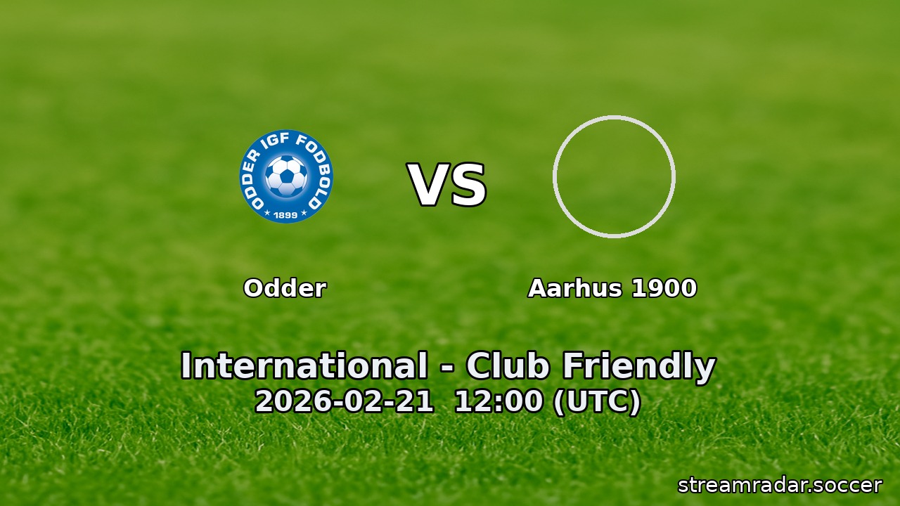 Odder vs Aarhus 1900