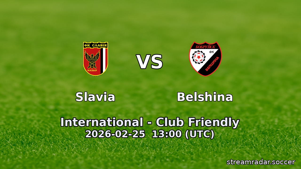 Slavia vs Belshina