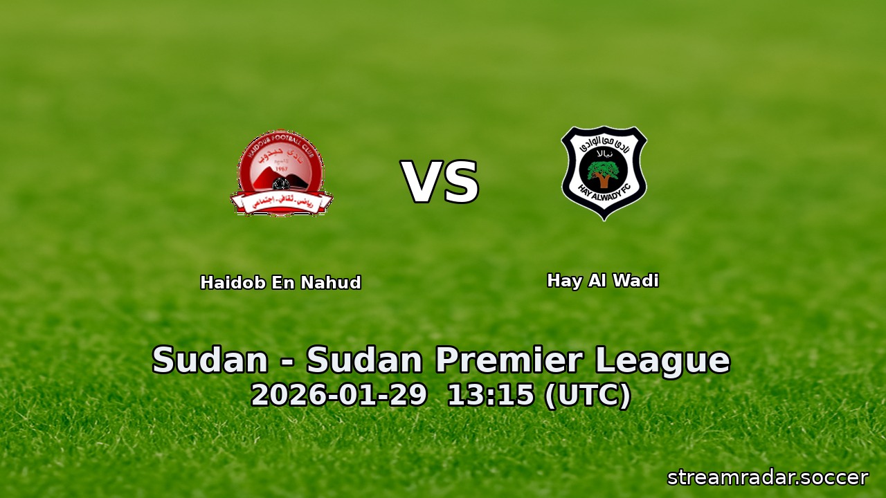 Haidob En Nahud vs Hay Al Wadi