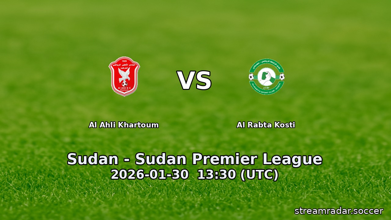 Al Ahli Khartoum vs Al Rabta Kosti