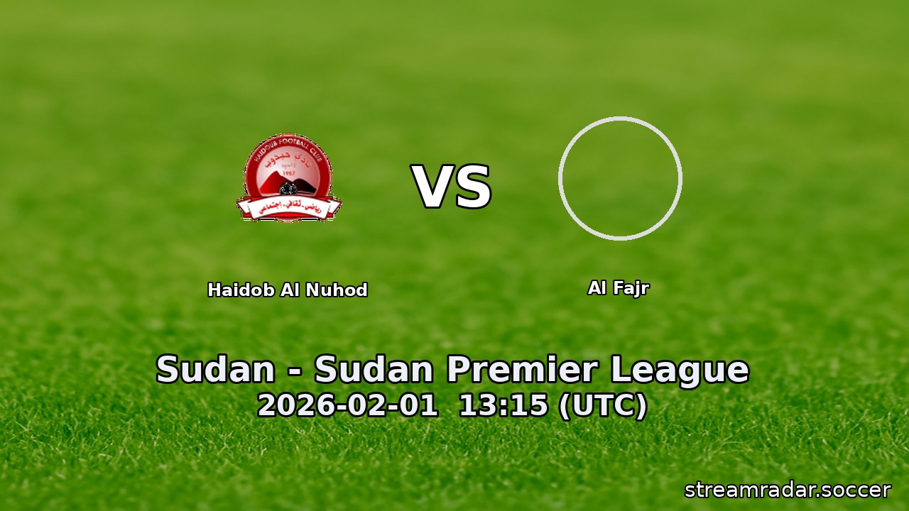 Haidob Al Nuhod vs Al Fajr