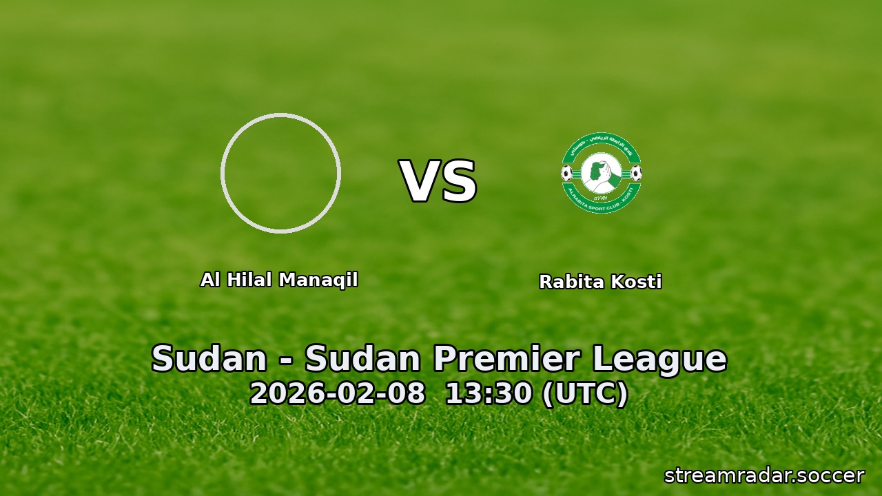 Al Hilal Manaqil vs Rabita Kosti