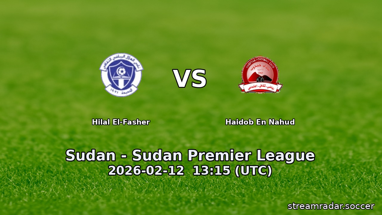 Hilal El-Fasher vs Haidob En Nahud
