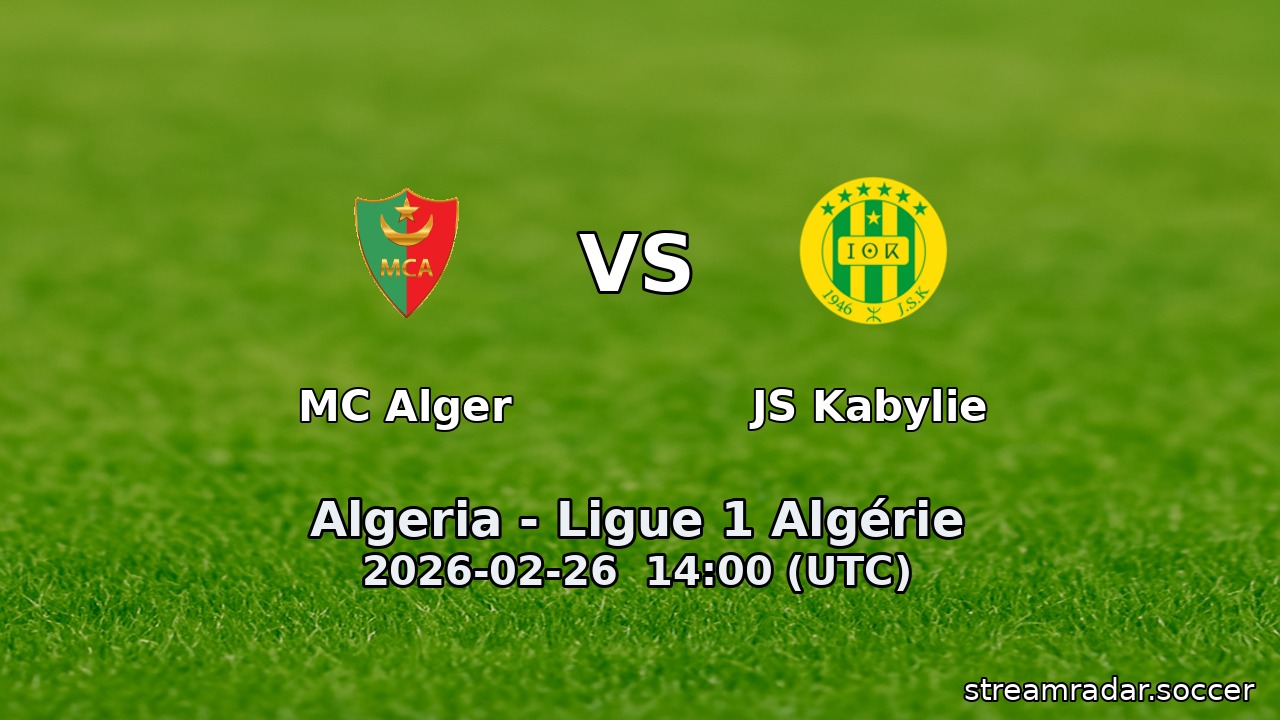 MC Alger vs JS Kabylie